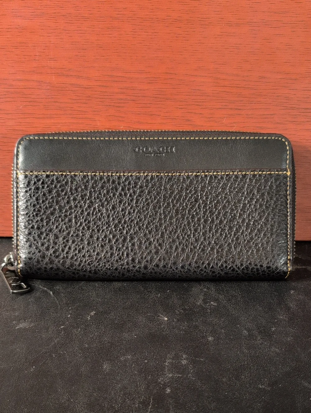 Men's Coach Accordion Long Wallet